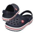 Crocs Crocband Chaussures Bateau En Thermoplastique Bleu Marine / Rouge