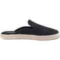 TOMS Santiago Mule Chaussons Métalliques Noirs Pour Femmes En Textile
