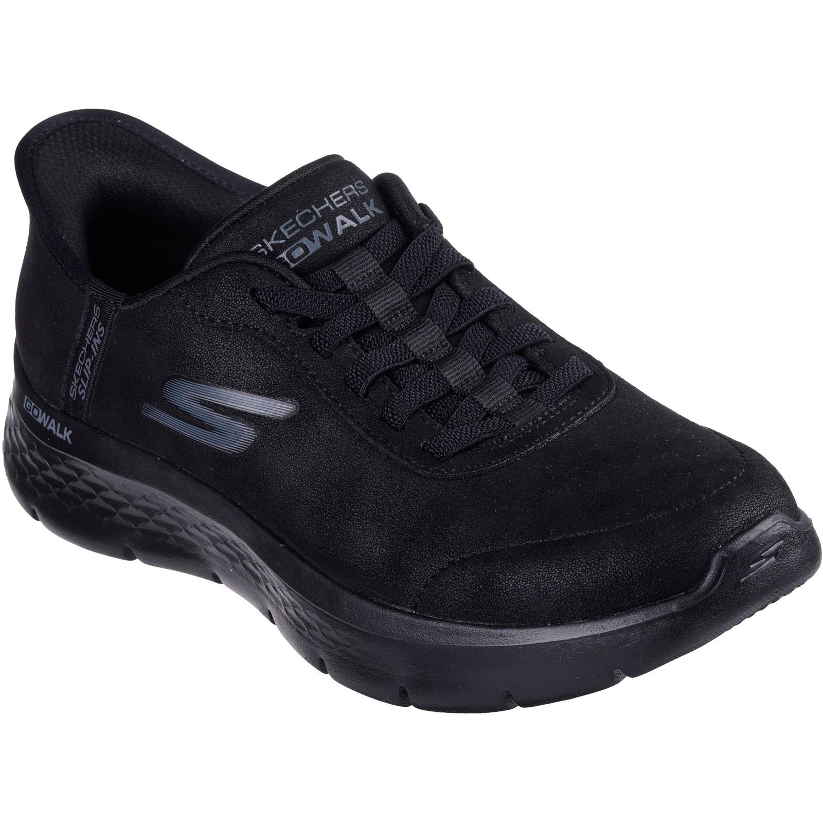 Skechers Go Walk Flex Mali Baskets Noires Pour Femmes En Toile