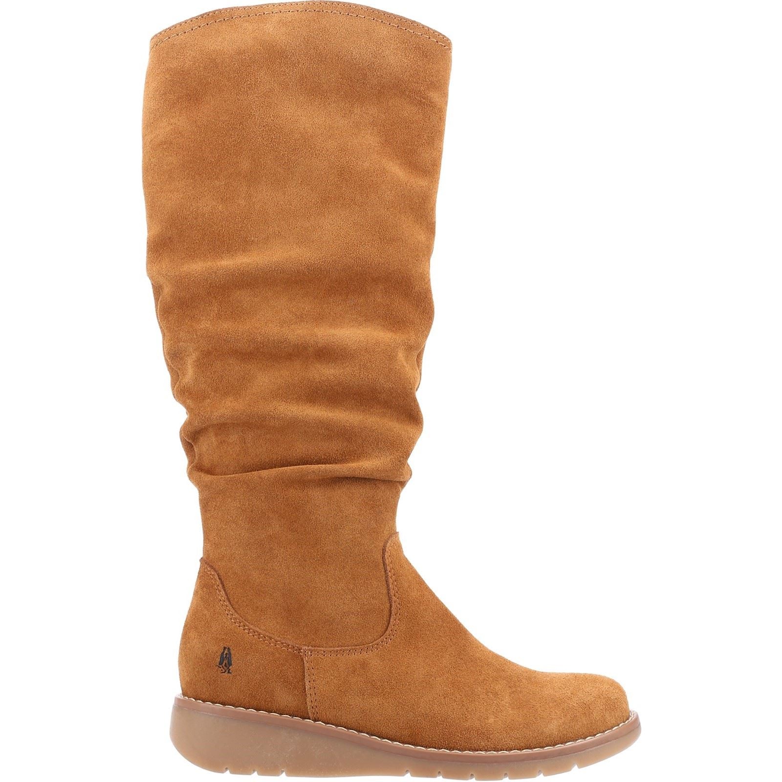 Hush Puppies Lucinda Bottes En Daim Pour Femme En Couleur Beige