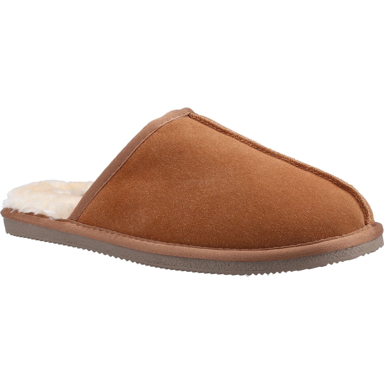 Hush Puppies Coady Chaussons Pour Hommes En Daim Couleur Beige