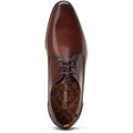 Base London Gambino Excel Chaussures À Lacets Pour Homme En Cuir Marron Brûlé