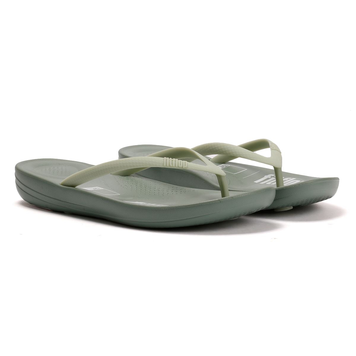 FitFlop X Pantone Iqushion Tongs Vertes Pour Femmes