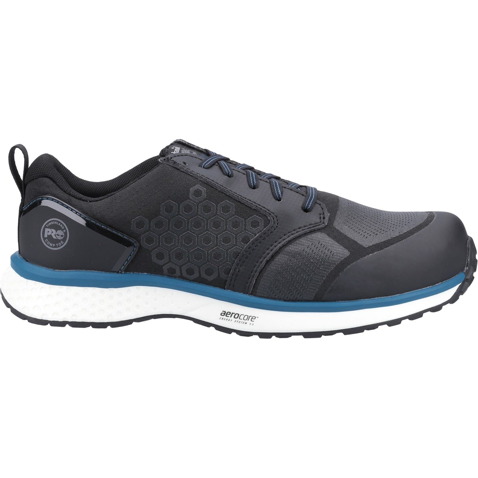 Timberland Pro  Baskets De Sécurité Synthétiques Noires/Bleues Reaxion