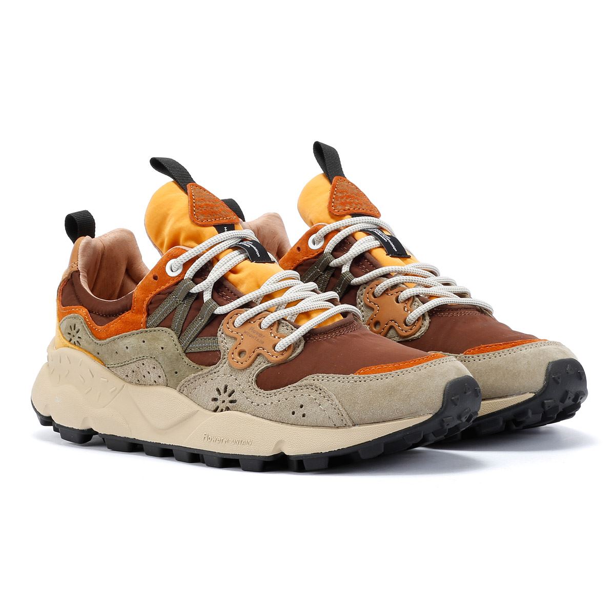 Flower Mountain Yamano 3 Baskets En Daim Marron