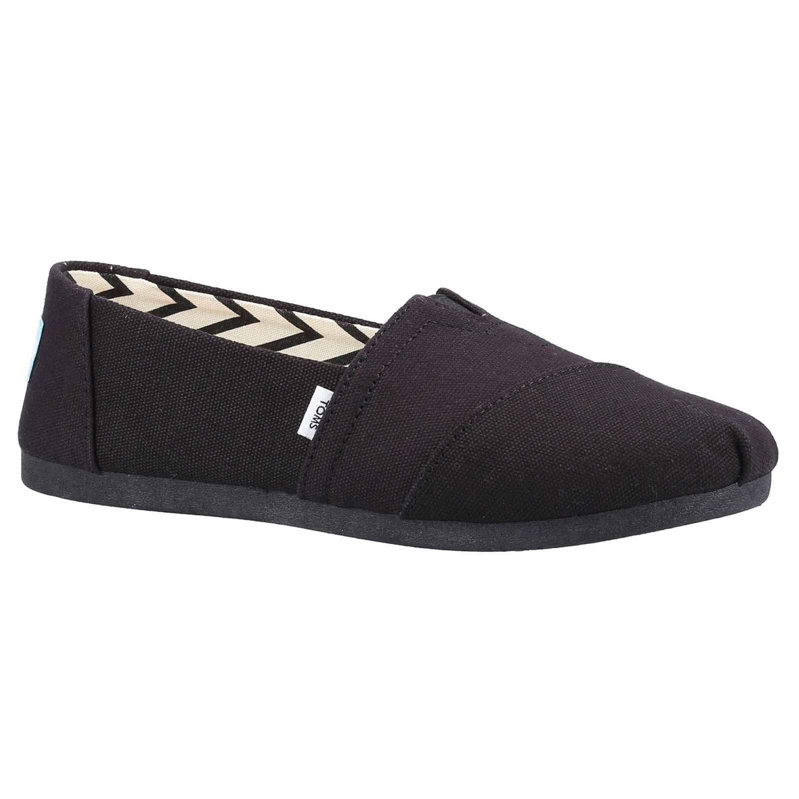 TOMS Alpargata Espadrilles Noires Pour Femmes En 100% Coton