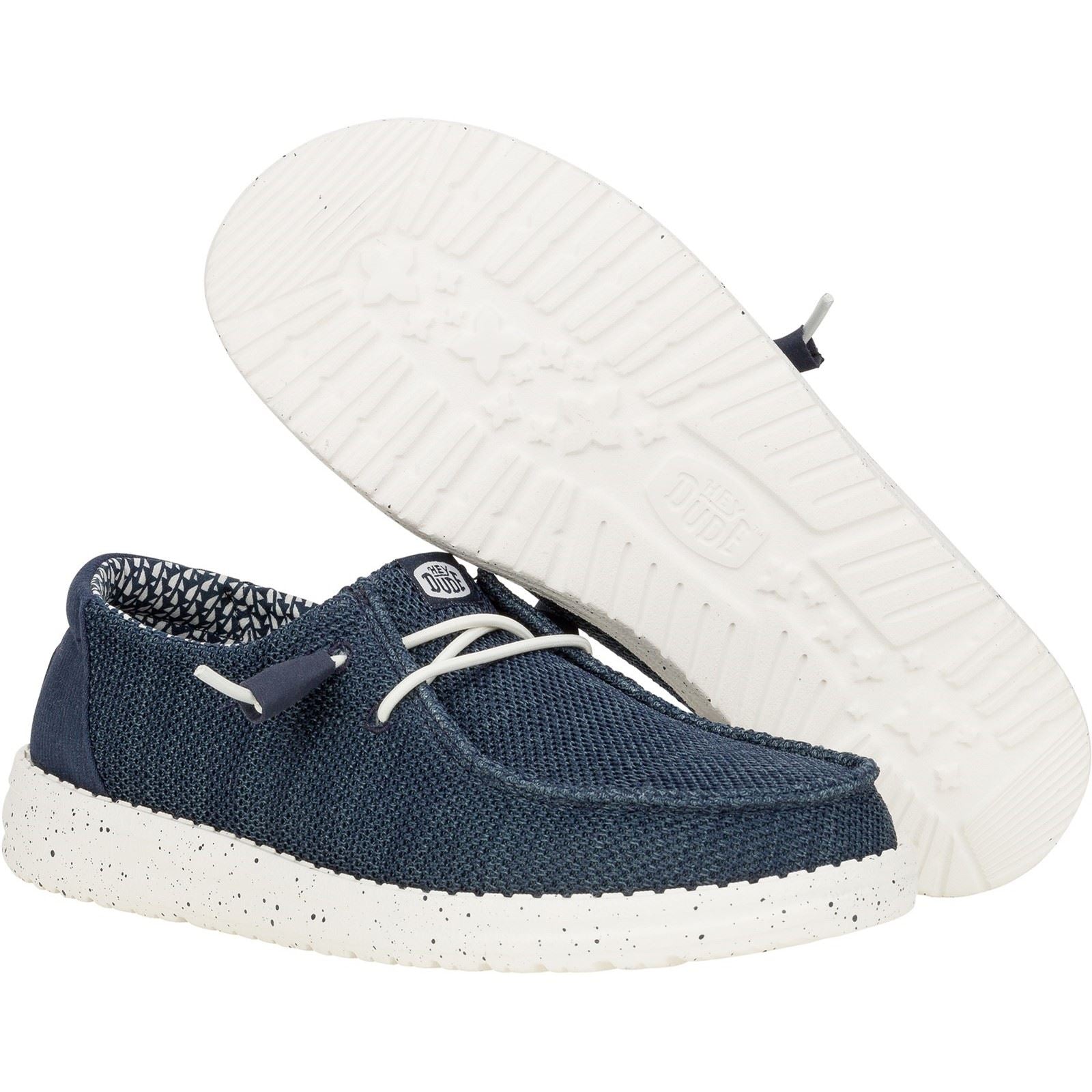 HEYDUDE Wendy Stretch Mesh Mocassins Navy En Polyester Pour Femmes