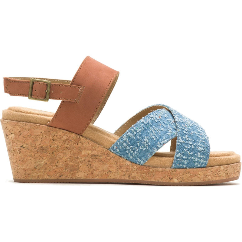 Hush Puppies Willow X Band Sandales En Denim Pour Femmes En Suède