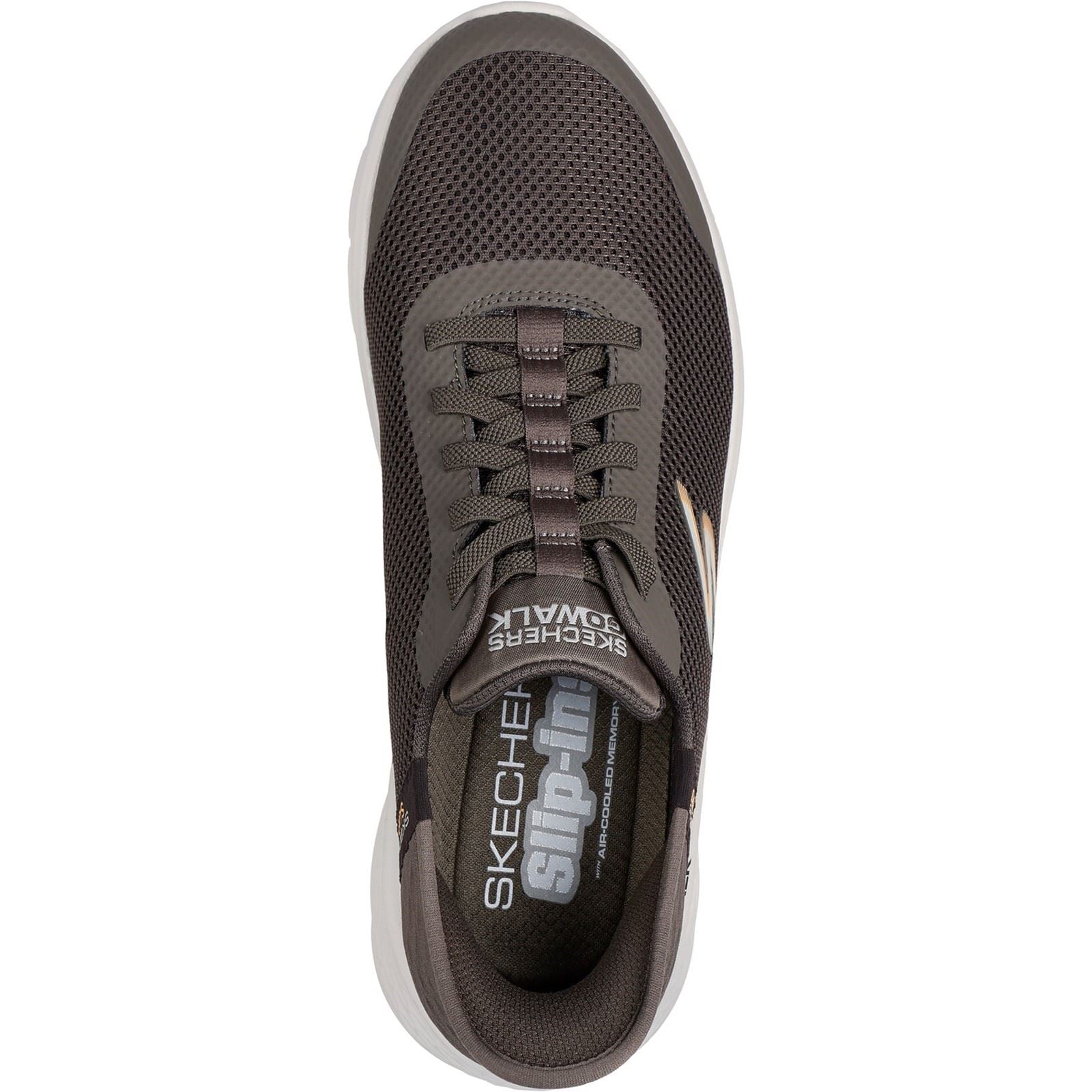 Skechers GO WALK Flex Hands Up Sneakers En Toile Pour Hommes Marron