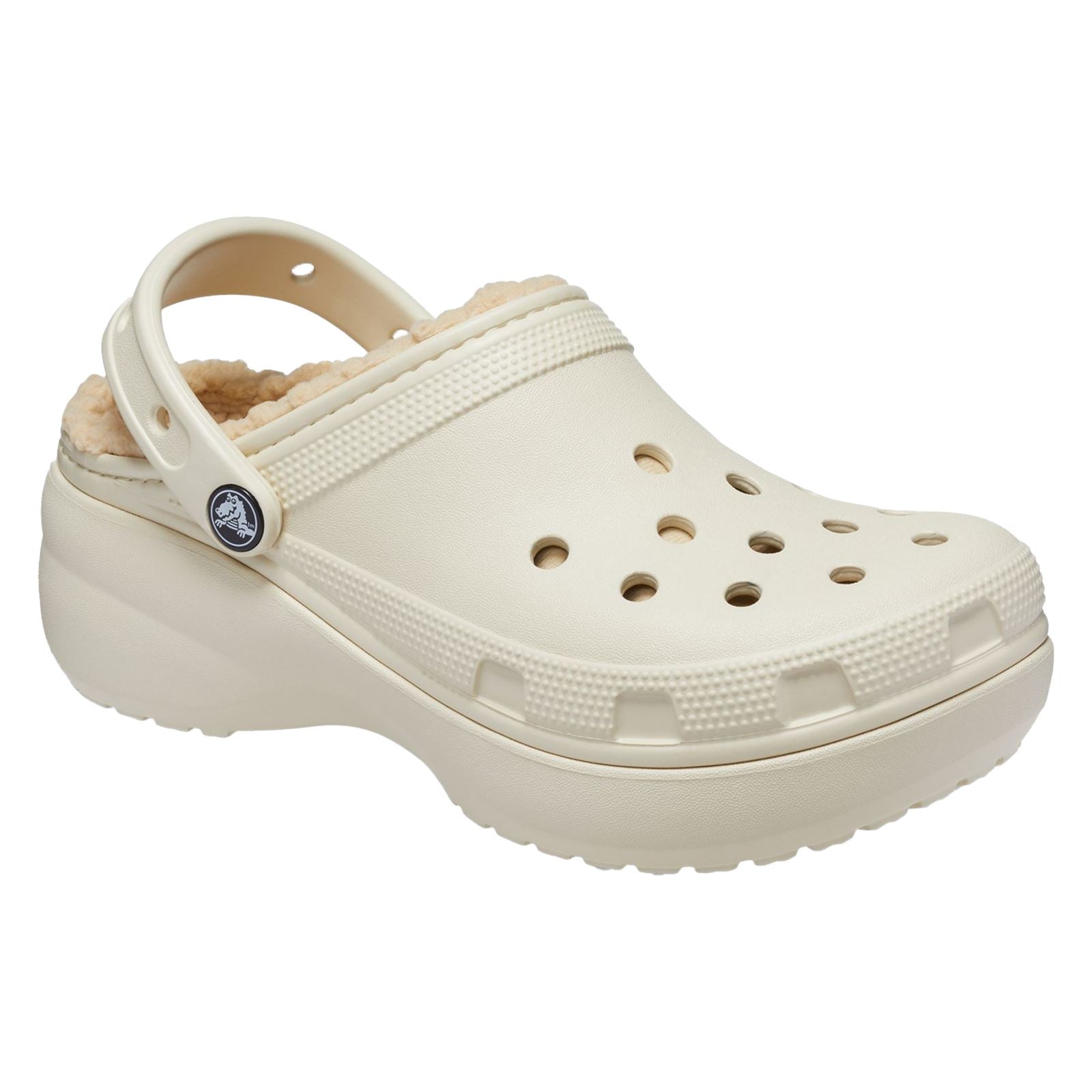 Crocs Classic Platform Lined Sabots en os pour Femmes en Thermoplastique