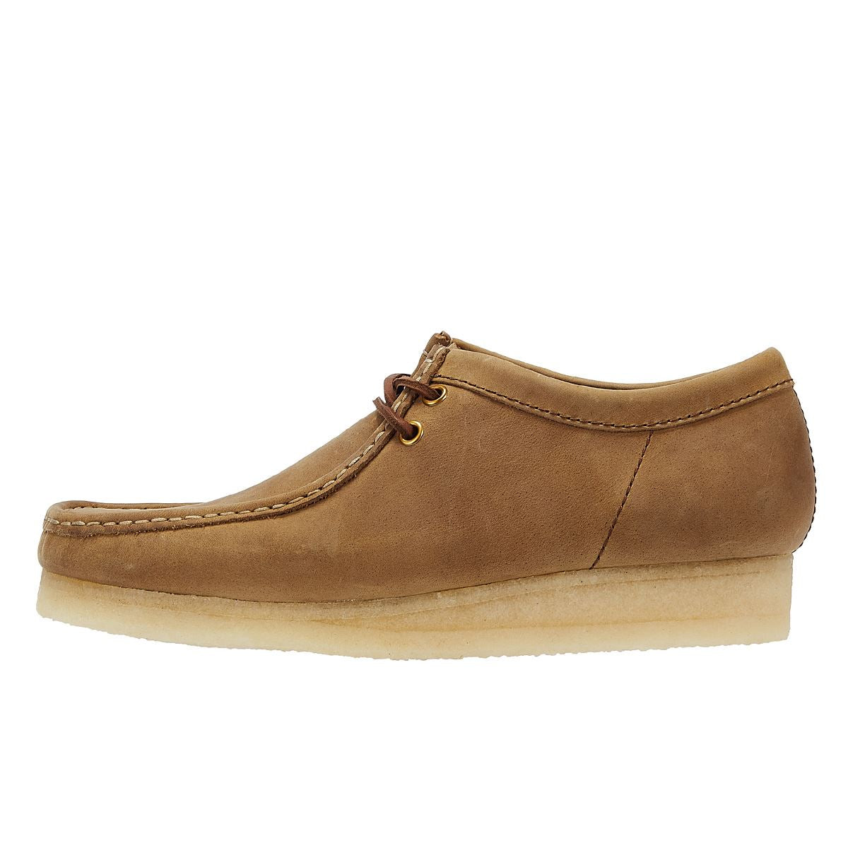 Clarks Originals Wallabee Chaussures En Cuir Marron À Lacets Pour Hommes