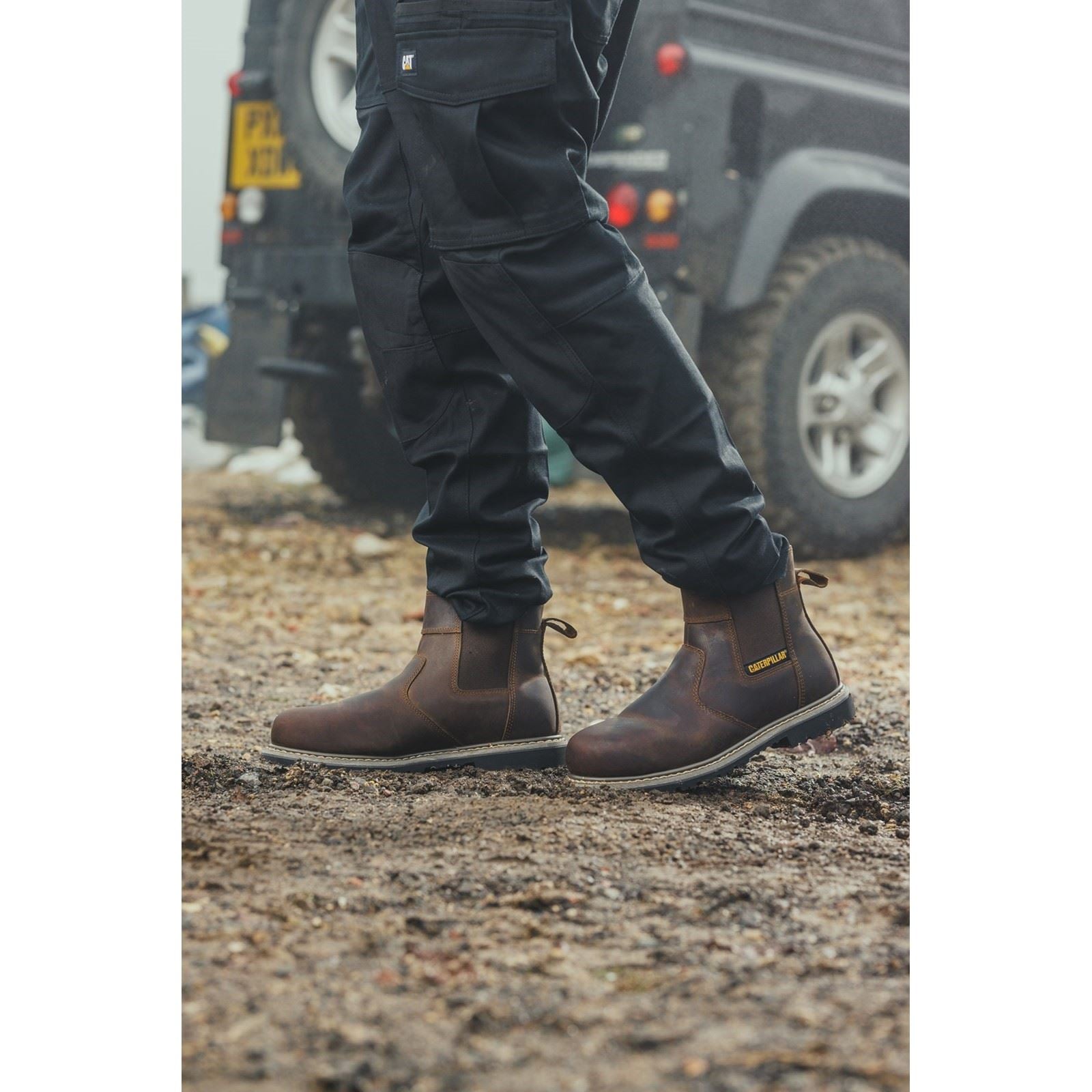 Caterpillar  Bottes De Sécurité Nubuck Marron Powerplant Dealer