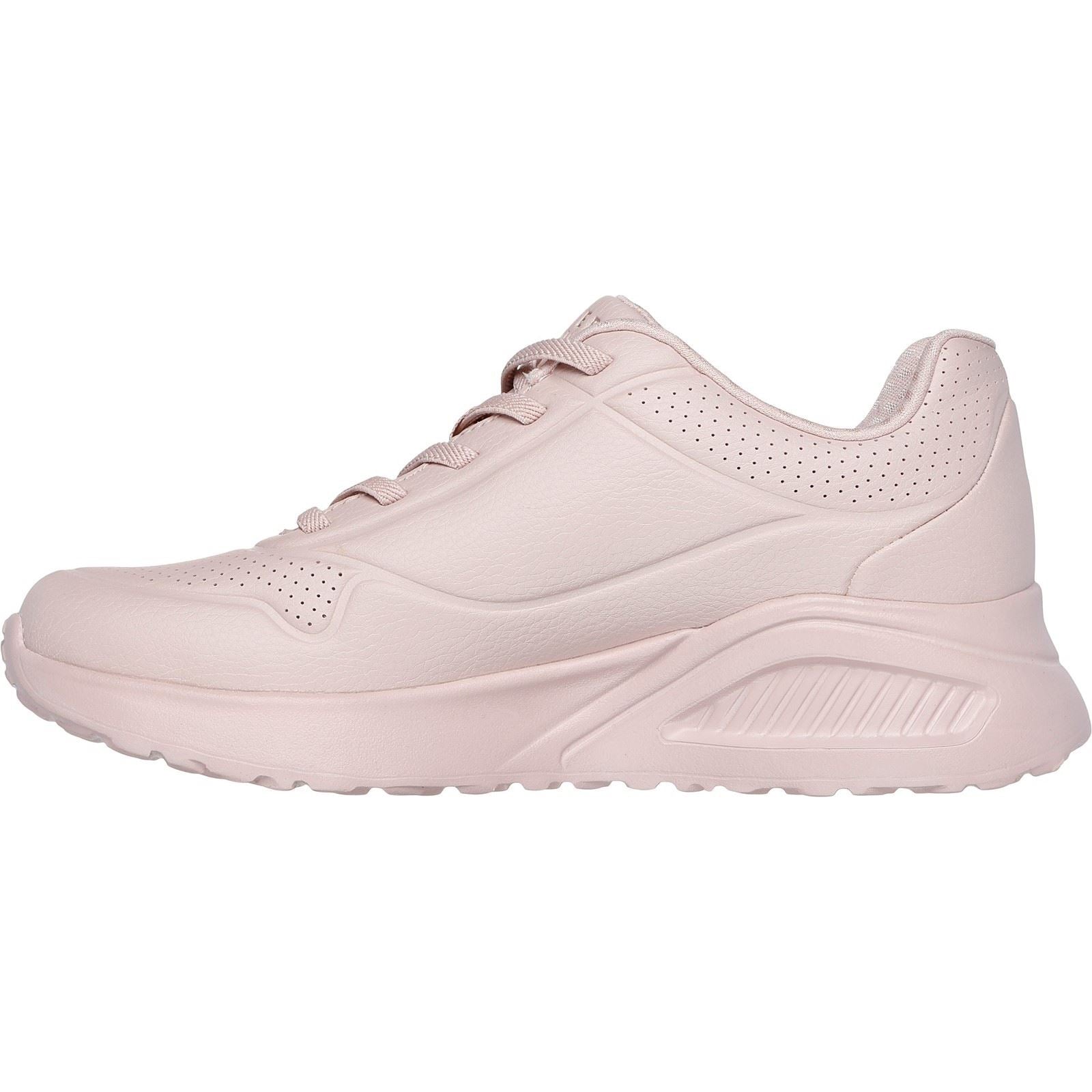 Skechers Uno Lite Lite Work Sneakers Rose Pour Femmes En Synthétique