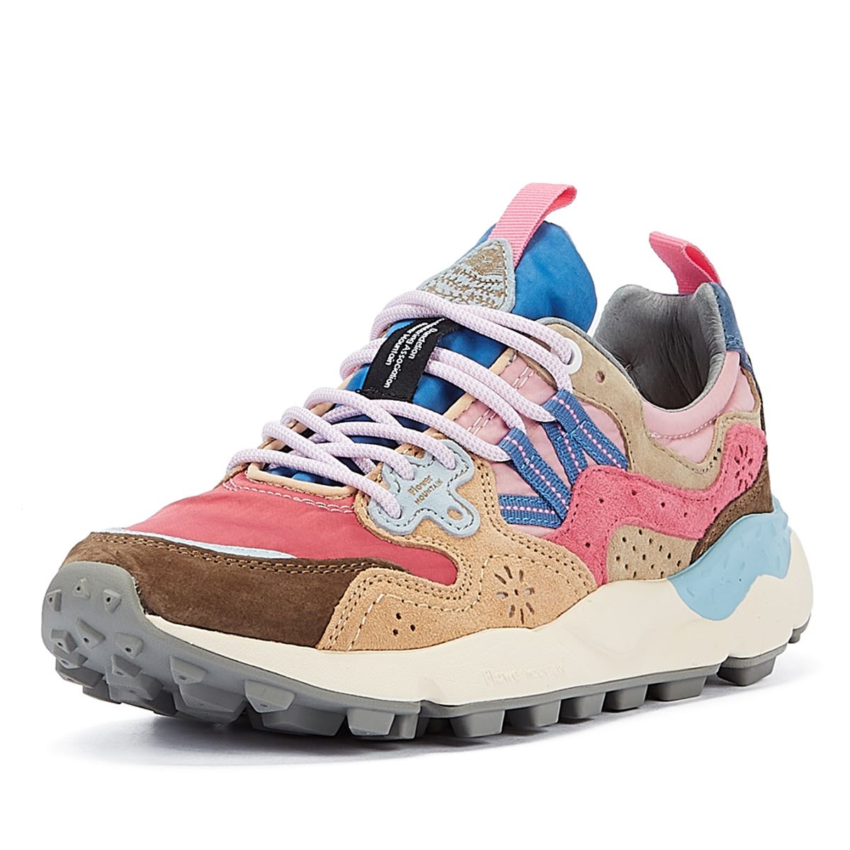 Flower Mountain Yamano 3 Baskets En Daim Rose/Beige Pour Femmes