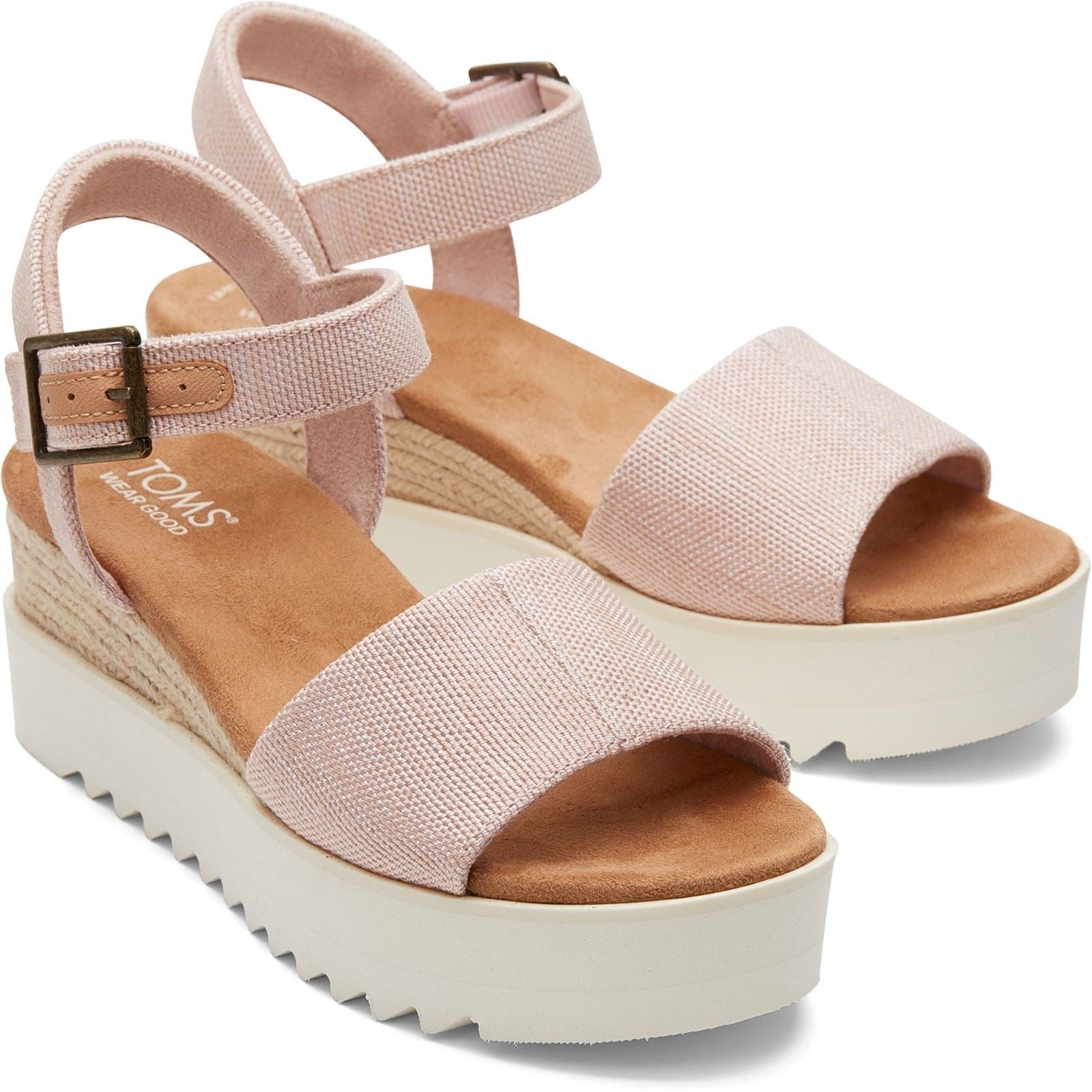 TOMS Diana Compensées Roses Ballet Pour Femmes