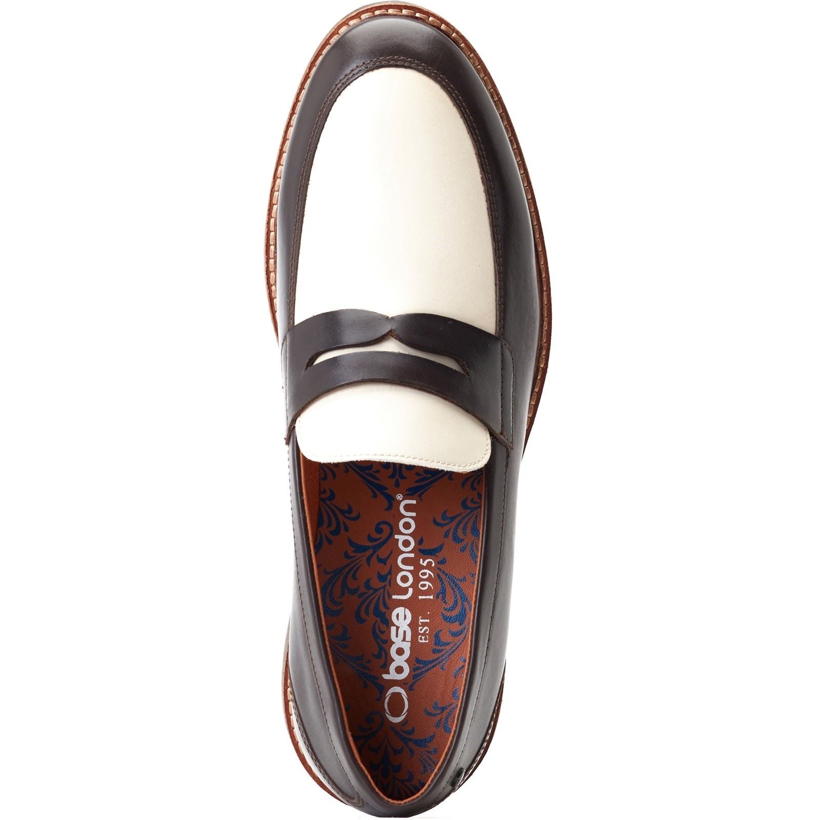 Base London Sid Chaussures Bateau En Cuir Pour Hommes, Marron/Beige