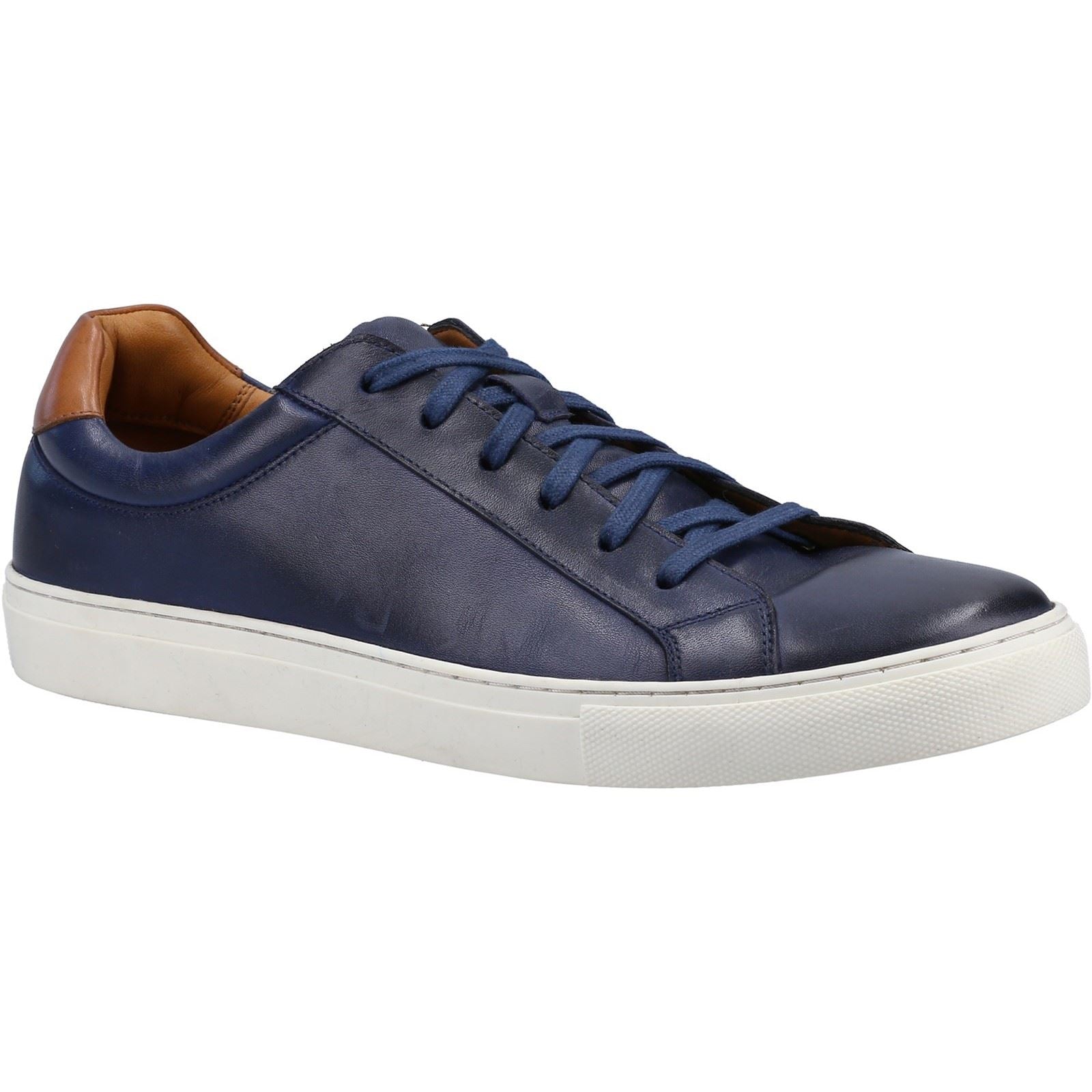 Hush Puppies Colton Baskets En Cuir Pour Homme, Bleu Marine