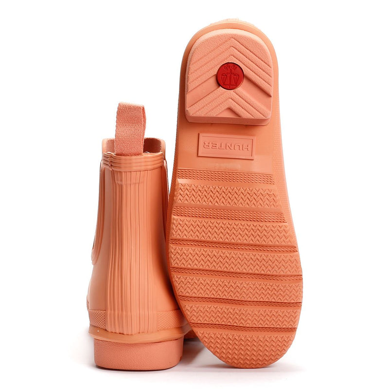 Hunter Original Chelsea Bottes De Pluie En Caoutchouc Pour Femmes Roses