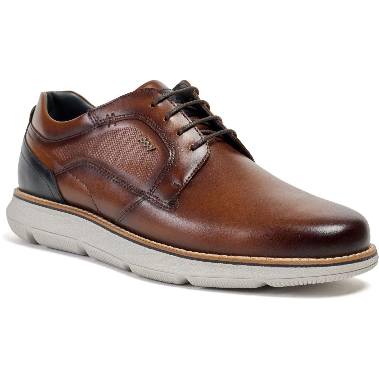 Pod Finch Chaussures En Cuir Pour Homme À Lacets Couleur Cognac