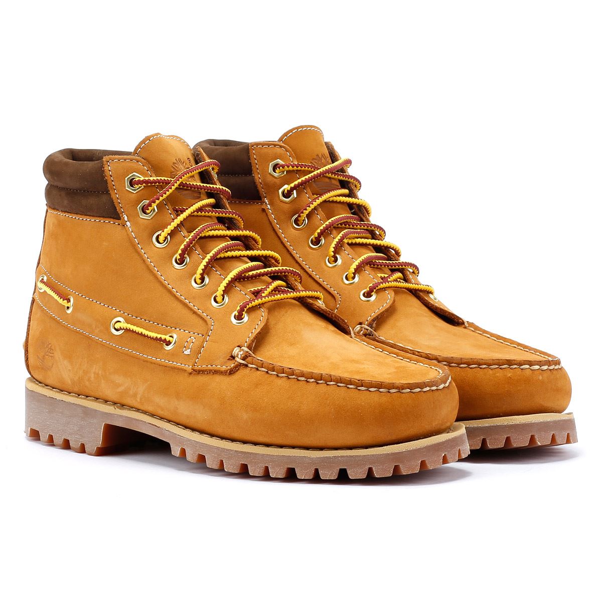 Timberland Authentic Bottes En Cuir Marron Pour Hommes