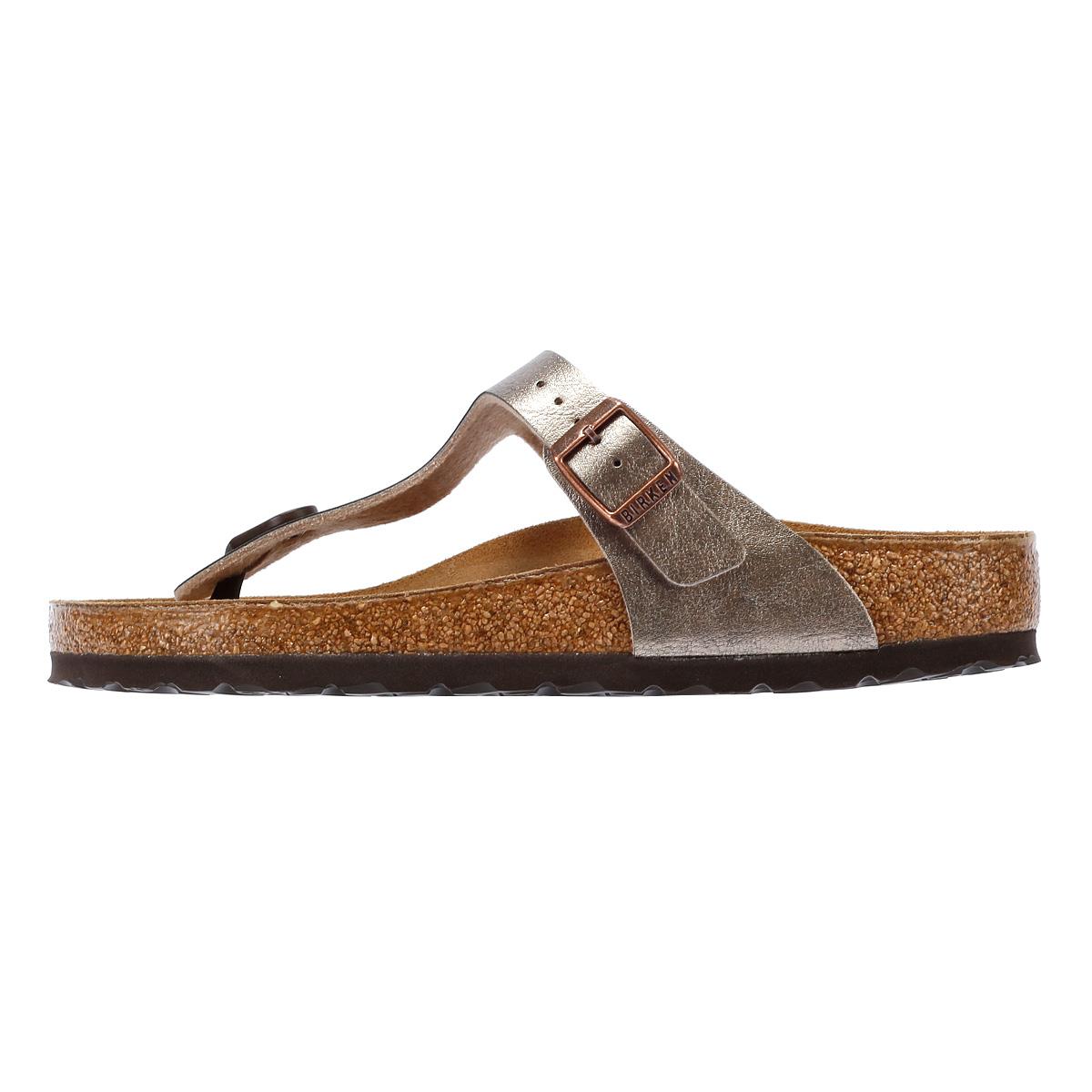 Birkenstock Gizeh Birko Flor Sandales Élégantes Pour Femmes En Taupe.