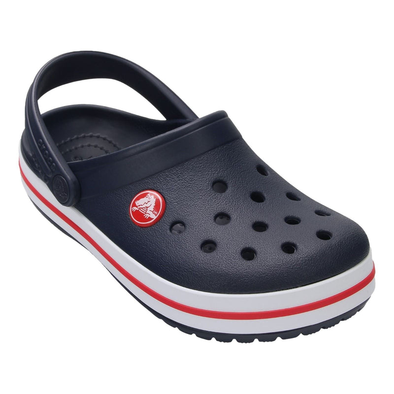 Crocs Crocband Chaussures Bateau En Thermoplastique Bleu Marine / Rouge