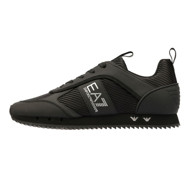 EA7 Black & White Carbon Baskets Noires Pour Hommes