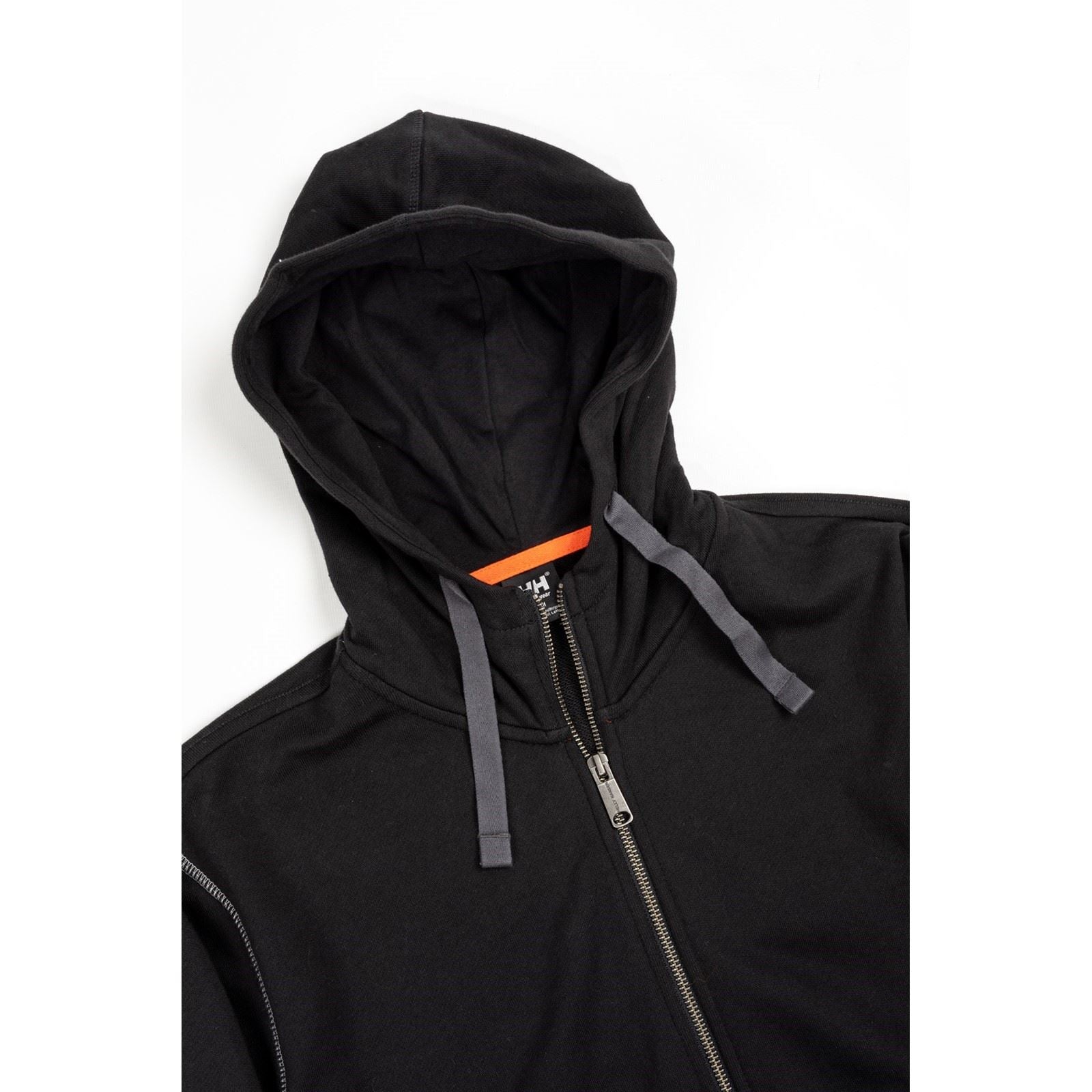 Helly Hansen Workwear Oxford Zip Sweatshirt À Capuche Noir En Coton Pour Homme