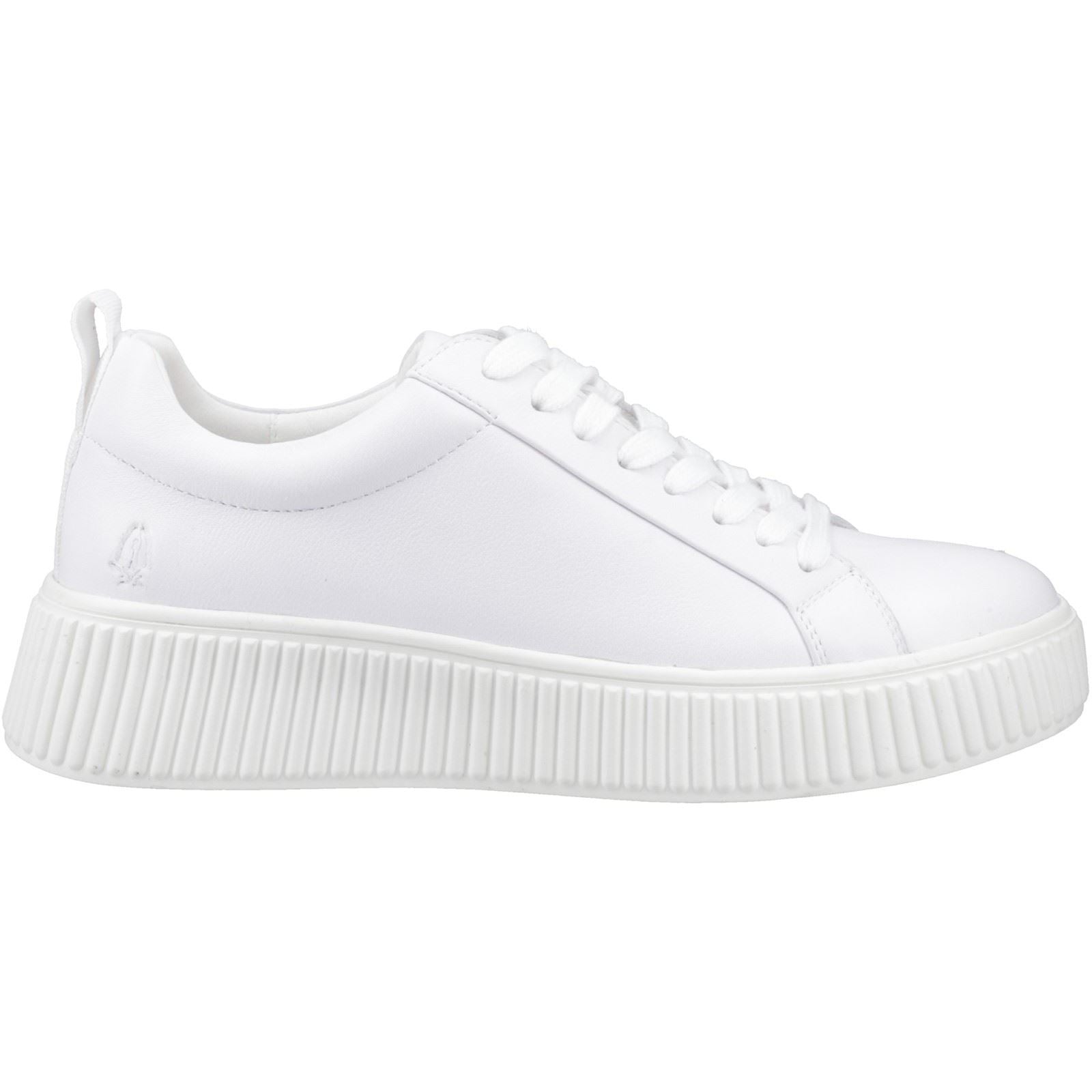 Hush Puppies Harlow Baskets Blanches En Cuir Pour Femmes