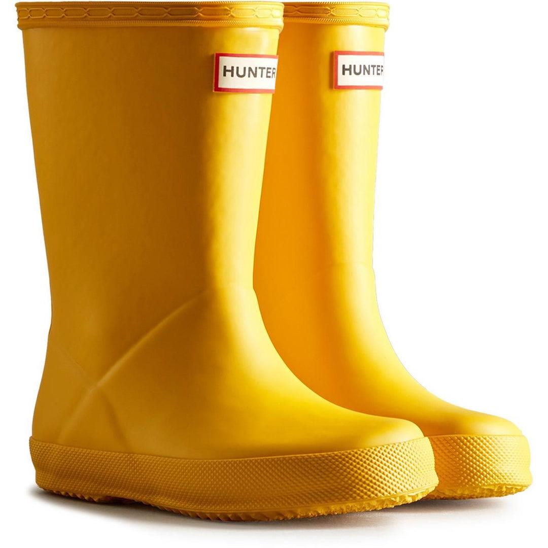 Hunter Kids First Bottes En Caoutchouc Unisexe Pour Enfants Jaunes
