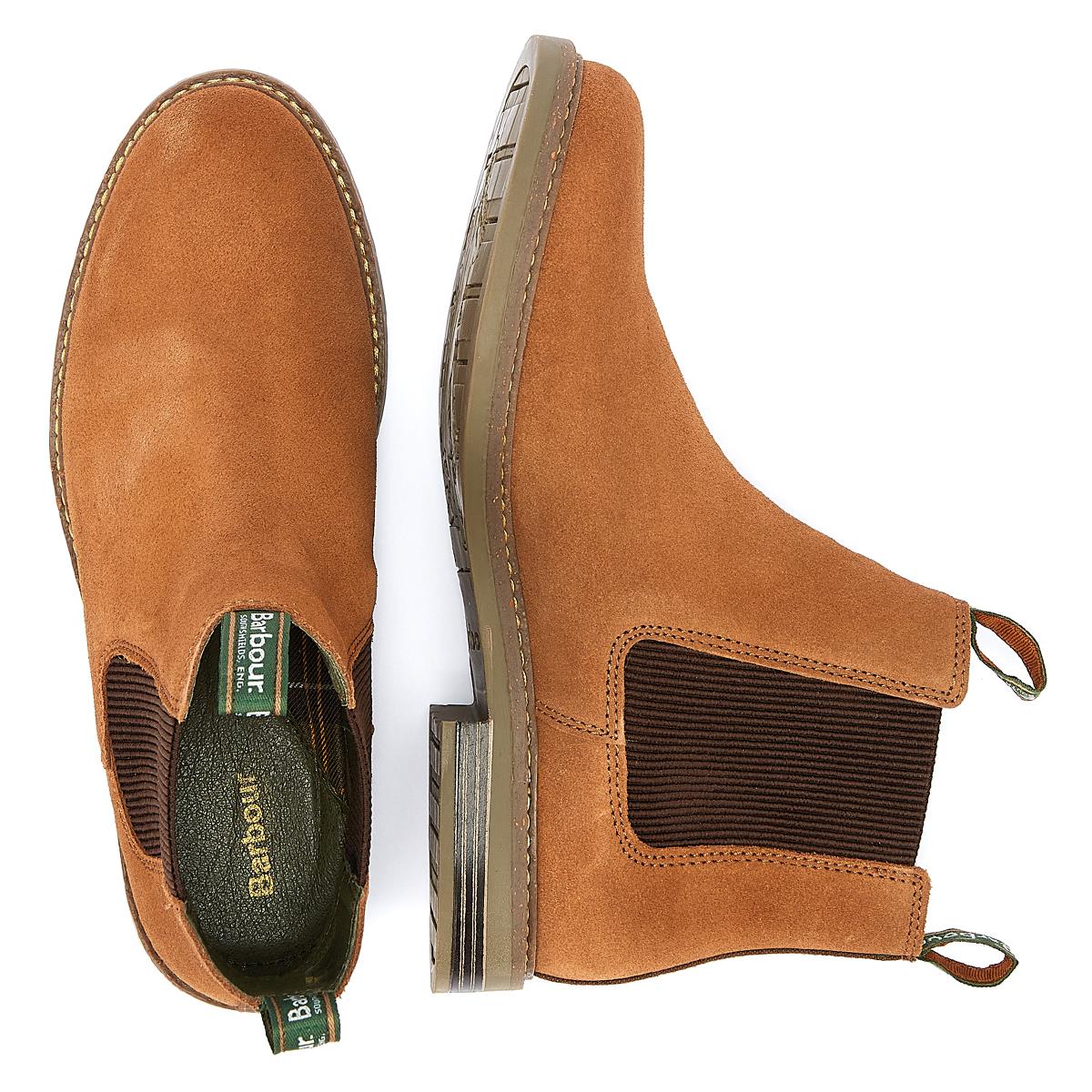 Barbour Bottes Beige En Daim Pour Homme Farsley