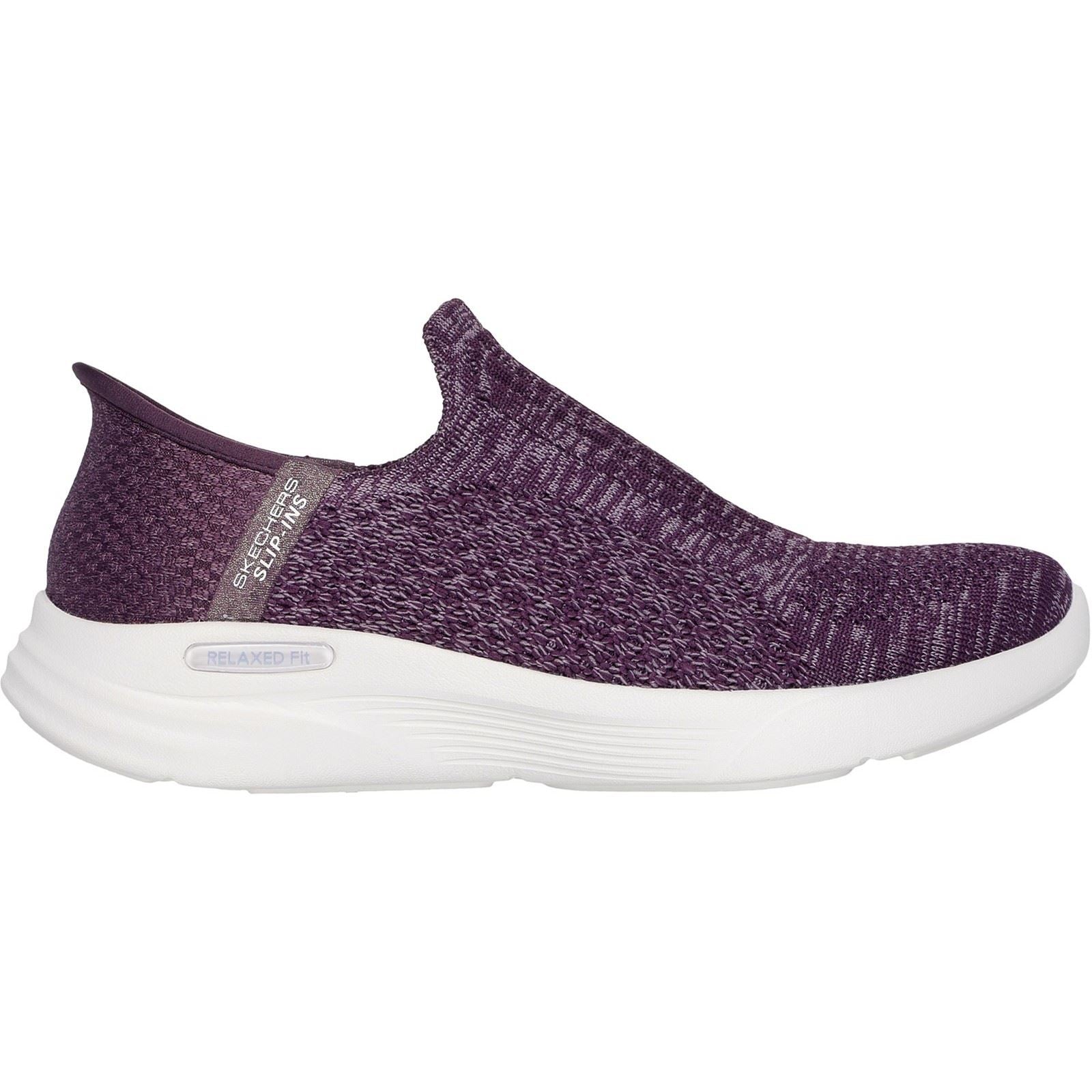 Skechers Relaxed Fit Sport Baskets En Synthétique Violet Foncé Pour Femme