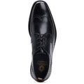 Base London Havisham Chaussures Richelieu Noires En Cuir Pour Hommes