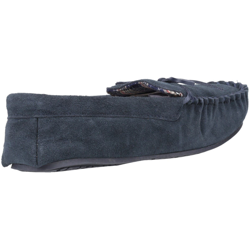 Hush Puppies Clyde Chaussons Navy Pour Homme En Suède