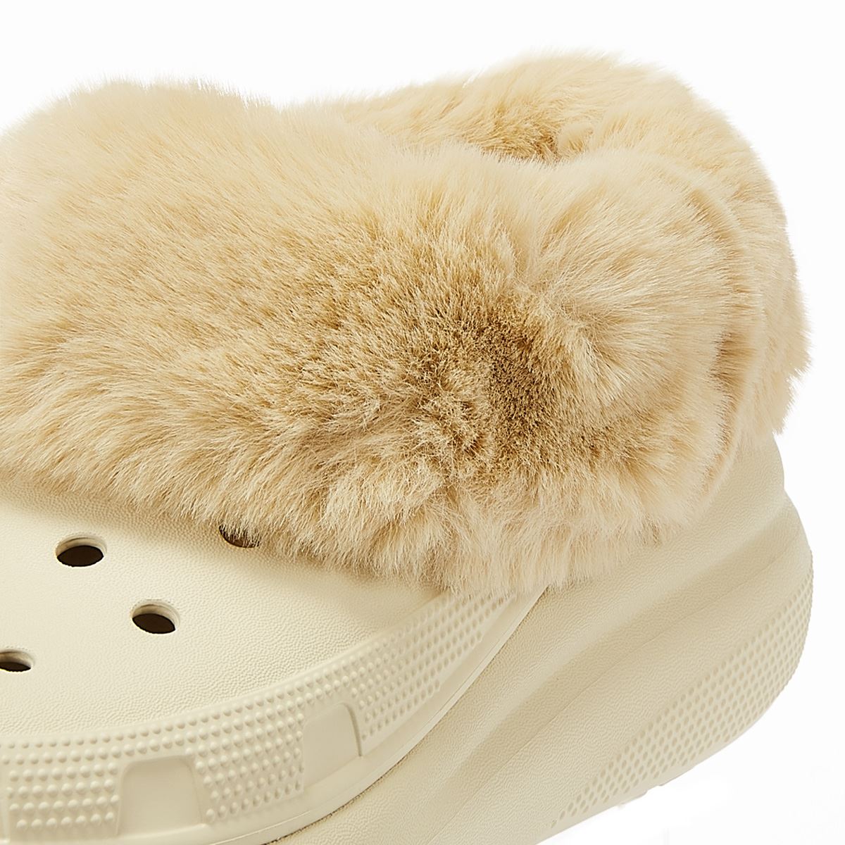 Crocs Sabot Confort Beige "Furever Crush Clog Bone" Pour Femmes