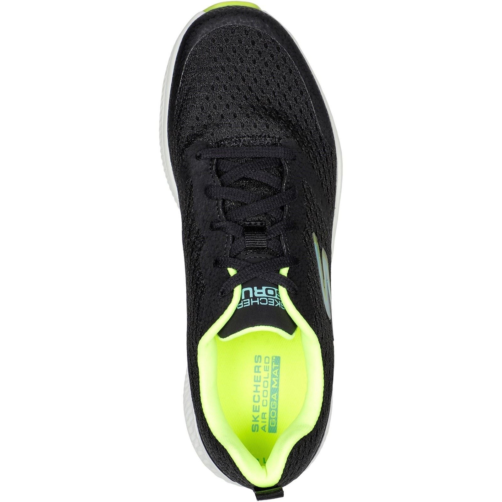 Skechers GO RUN Consistent - Intensify-X Sneakers Pour Femmes En Textile Noir/Vert Citron