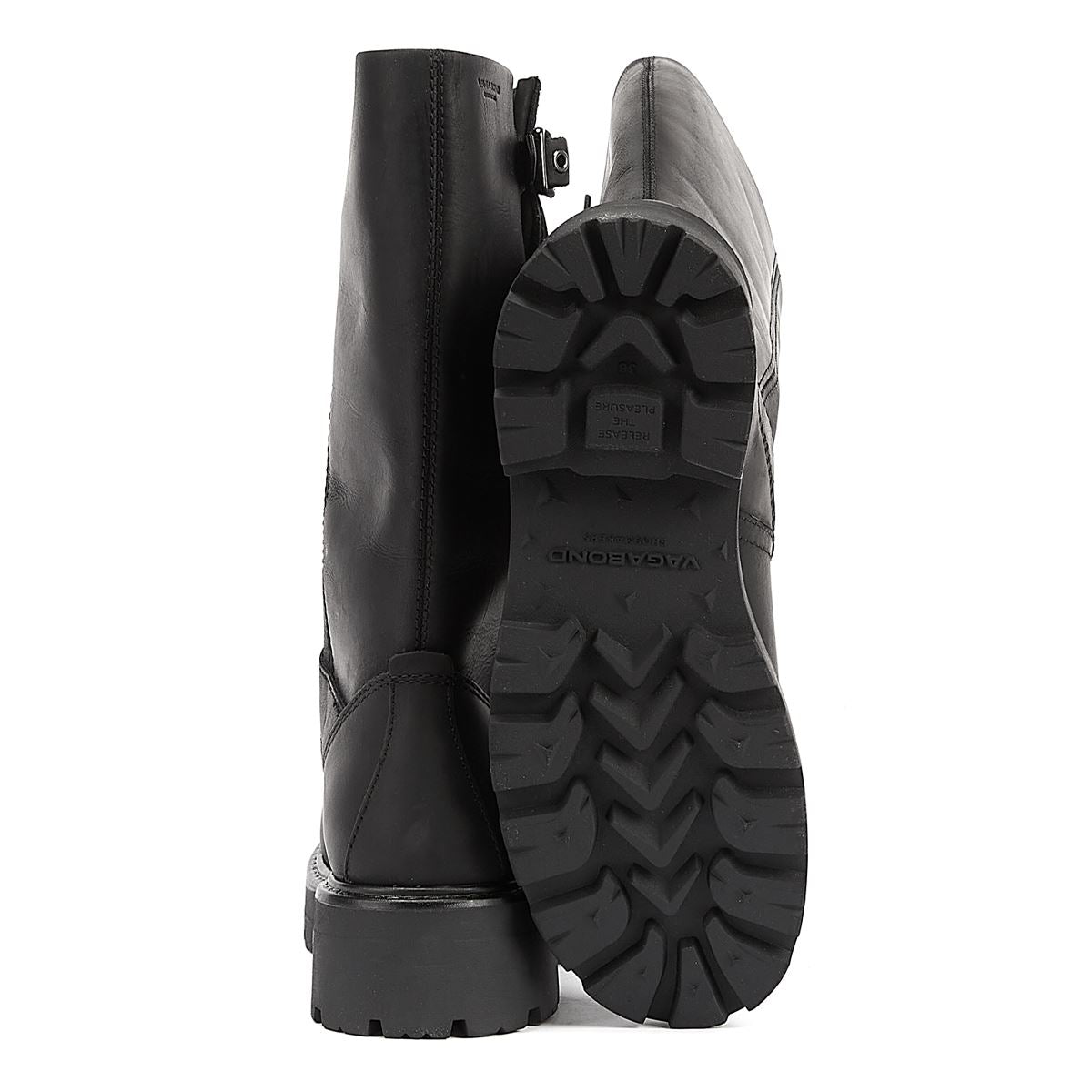 Vagabond Bottes Noires Pour Femmes Avec Boucle Cosmo 2.0