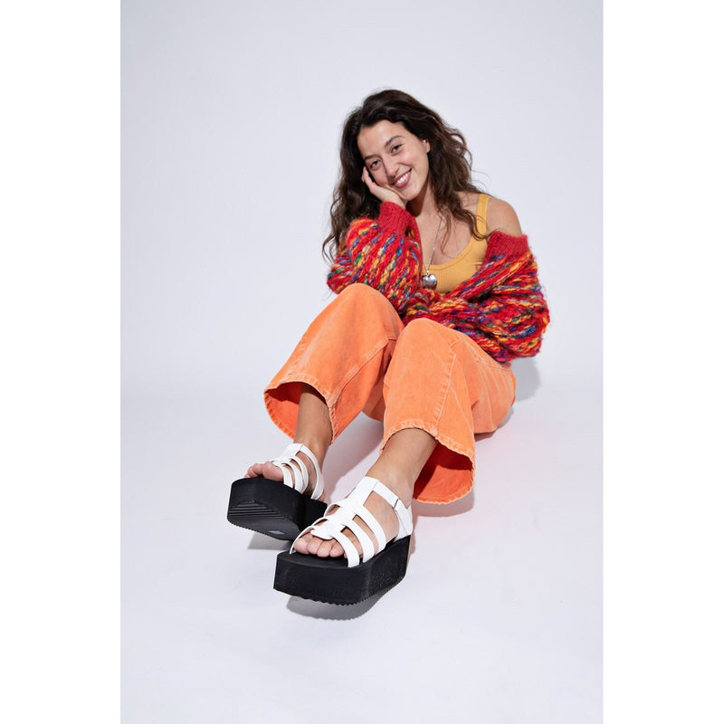 Rocket Dog Helio Terrence Compensées Blanches Pour Femmes