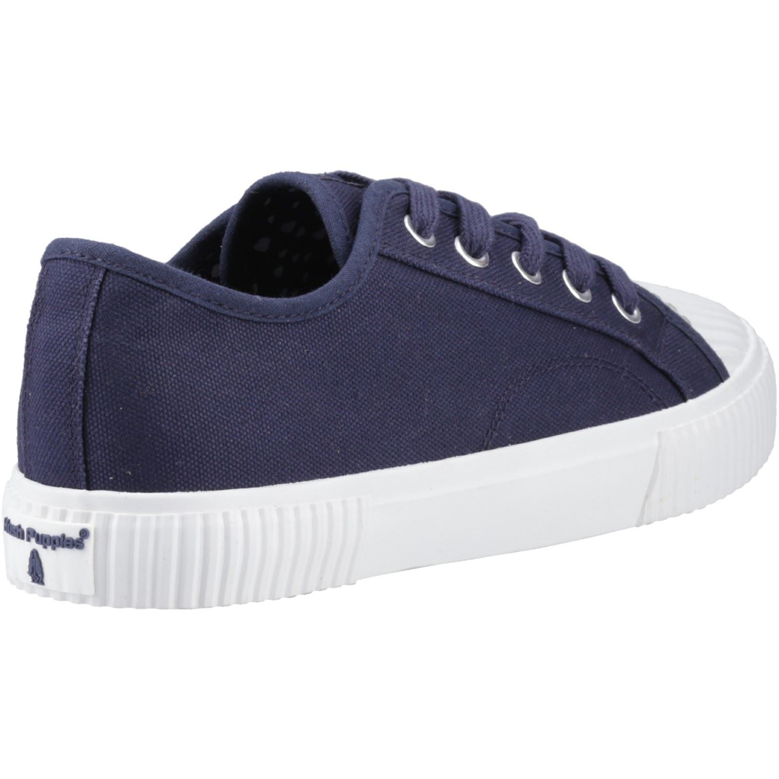 Hush Puppies Freya Canvas Sneakers Pour Femmes En Tissu Bleu Marine