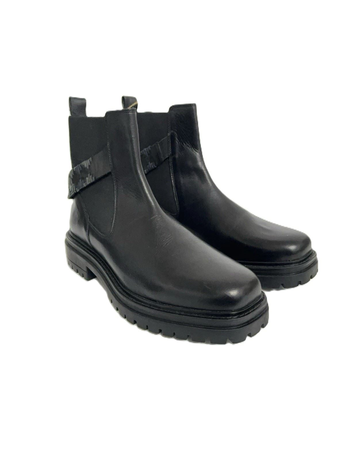 Osprey London The Guildford Chelsea Bottes Noires En Cuir Pour Femmes