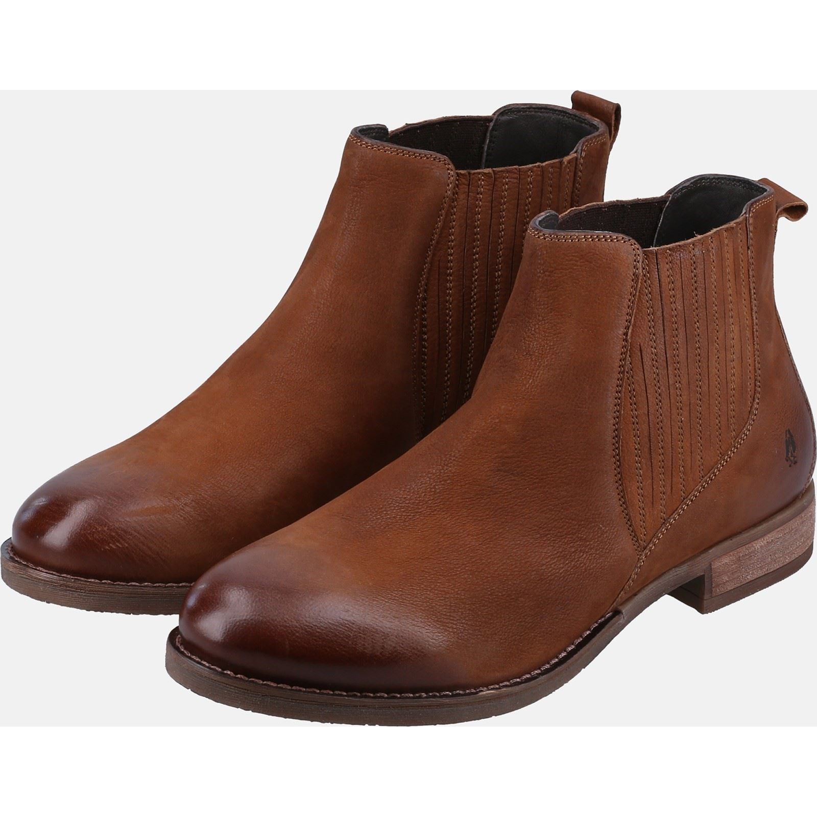Hush Puppies Edith Bottes En Cuir Pour Femmes Couleur Tan