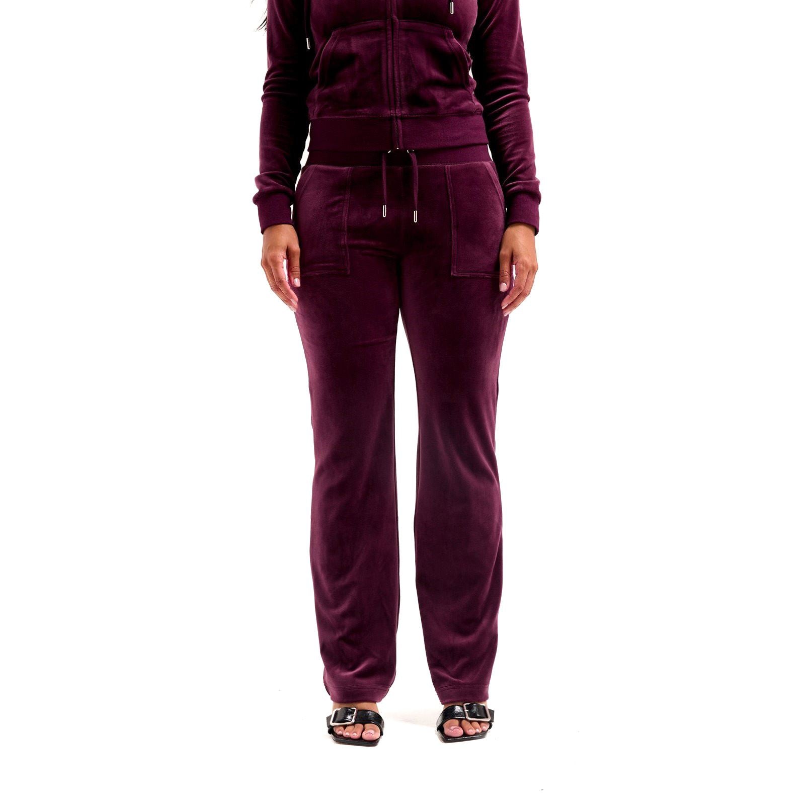 Juicy Couture Del Ray Pant Pantalons De Survêtement Rouges En Polyester Pour Femmes