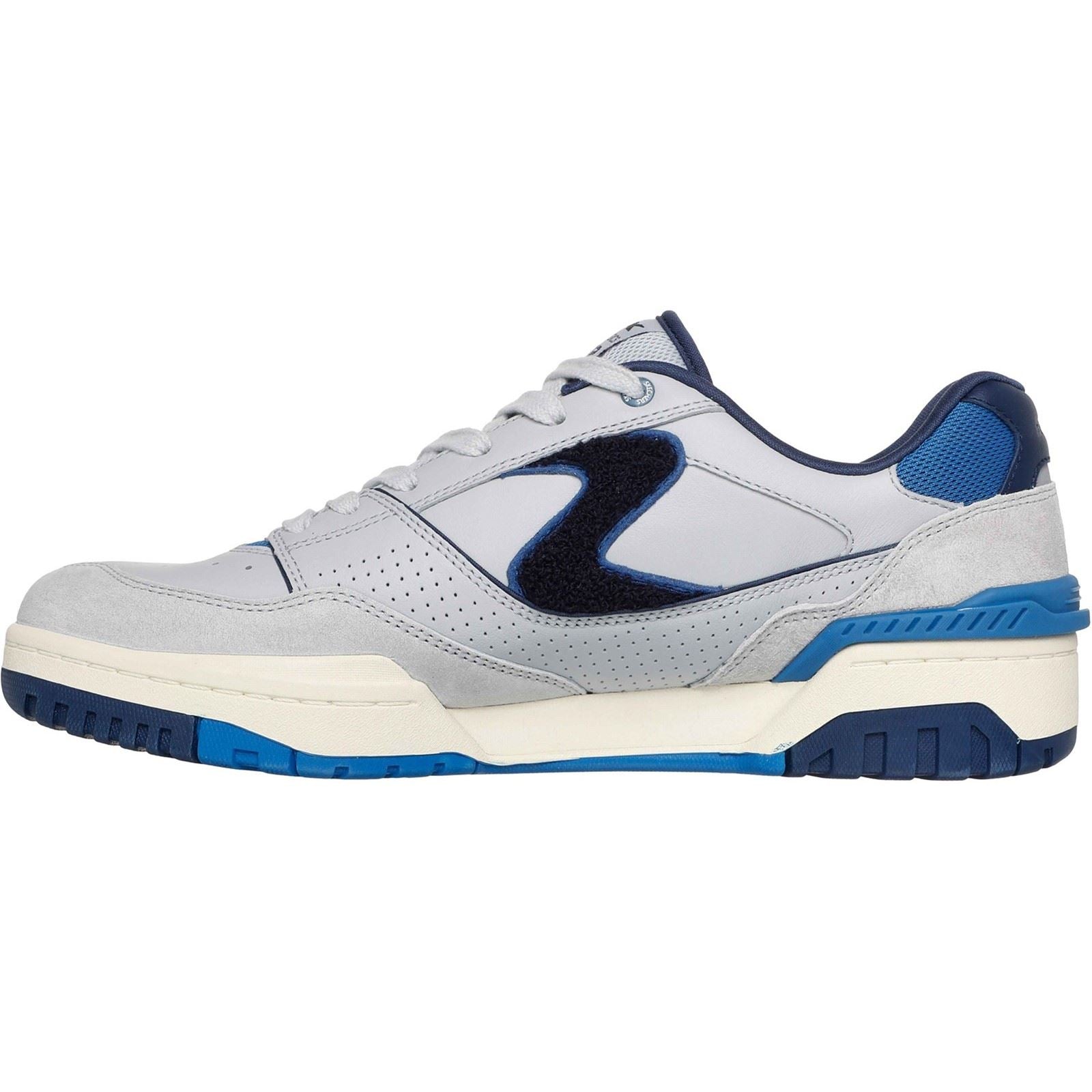 Skechers S-1992 Baskets En Cuir Pour Hommes Gris/Bleu