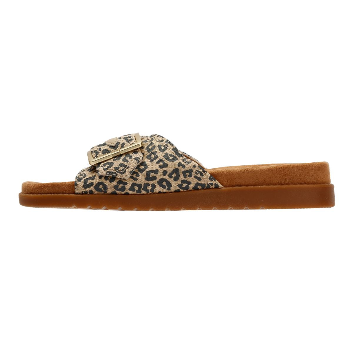 TOMS Marin Slide Sandales Beiges En Textile Pour Femmes