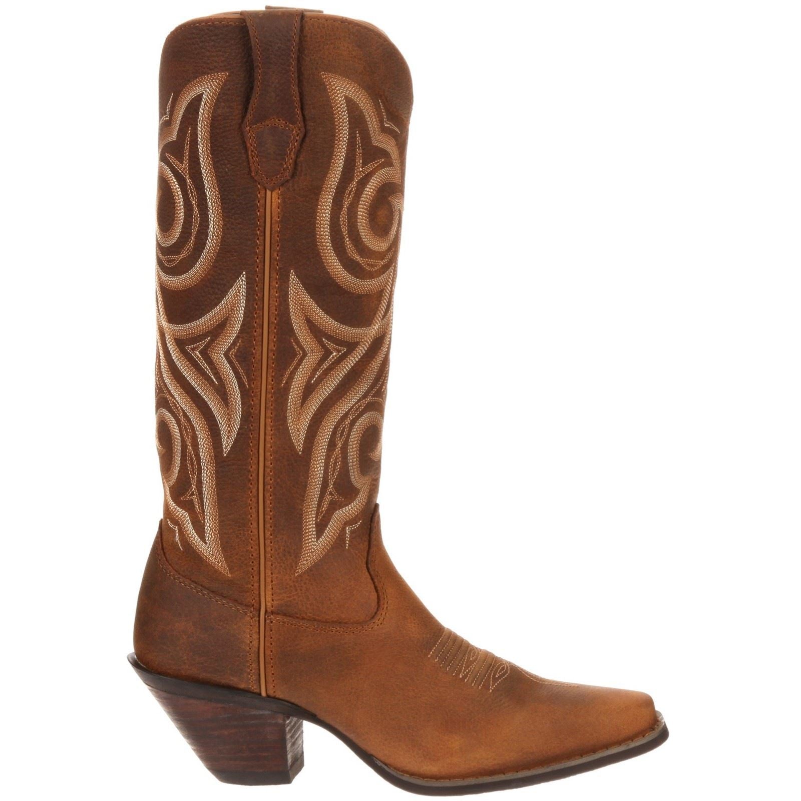 Durango Crush Bottes En Cuir Vieilli Cognac Pour Femme