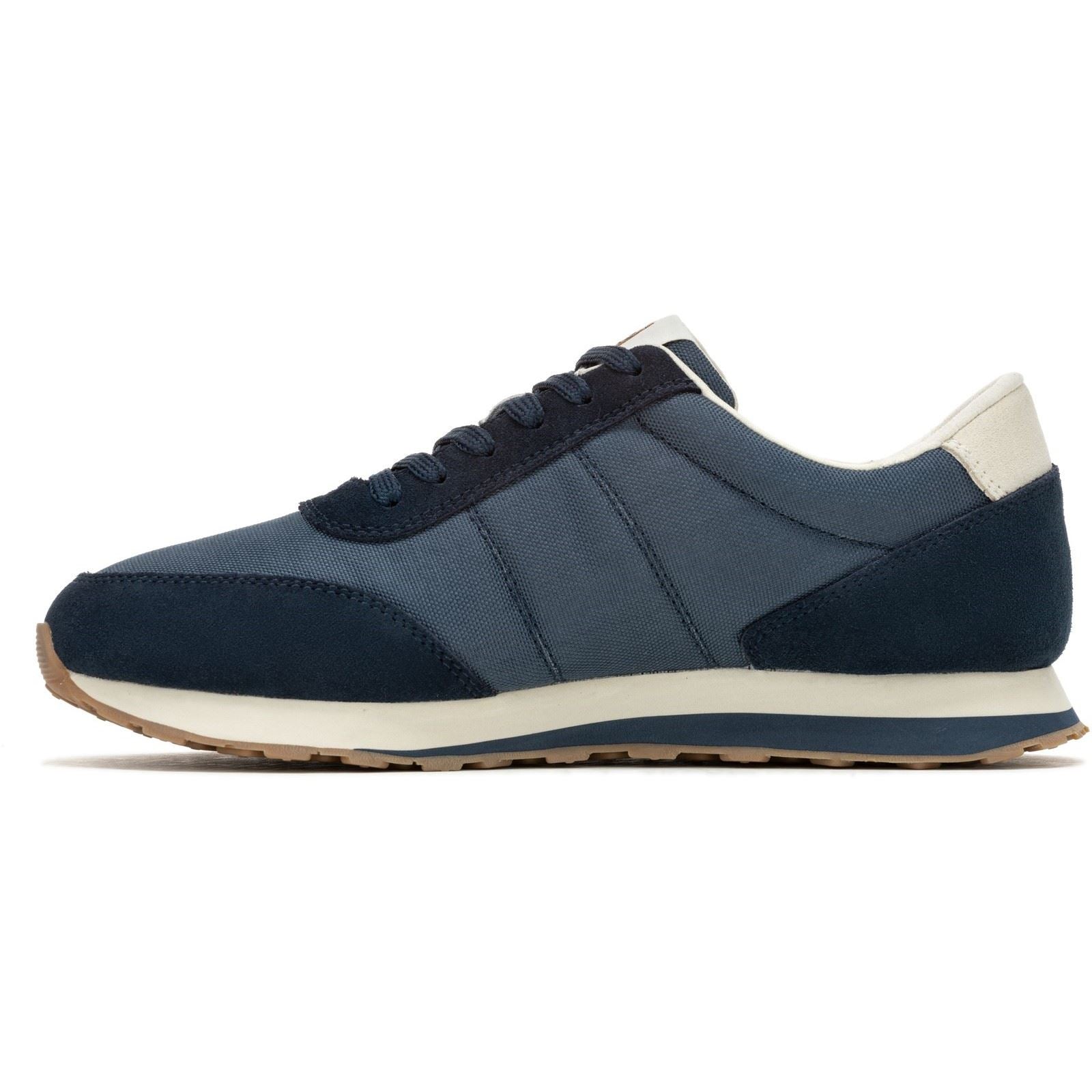 Hush Puppies Seventy8 Chaussures De Sport Pour Homme En Cuir Bleu Marine
