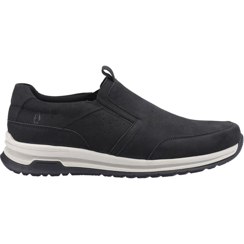 Hush Puppies Cole Mocassins En Nubuck Noir Pour Hommes