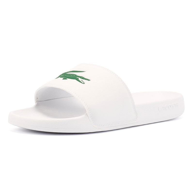Lacoste Serve Slide 0.0 Sandales Blanches Pour Hommes