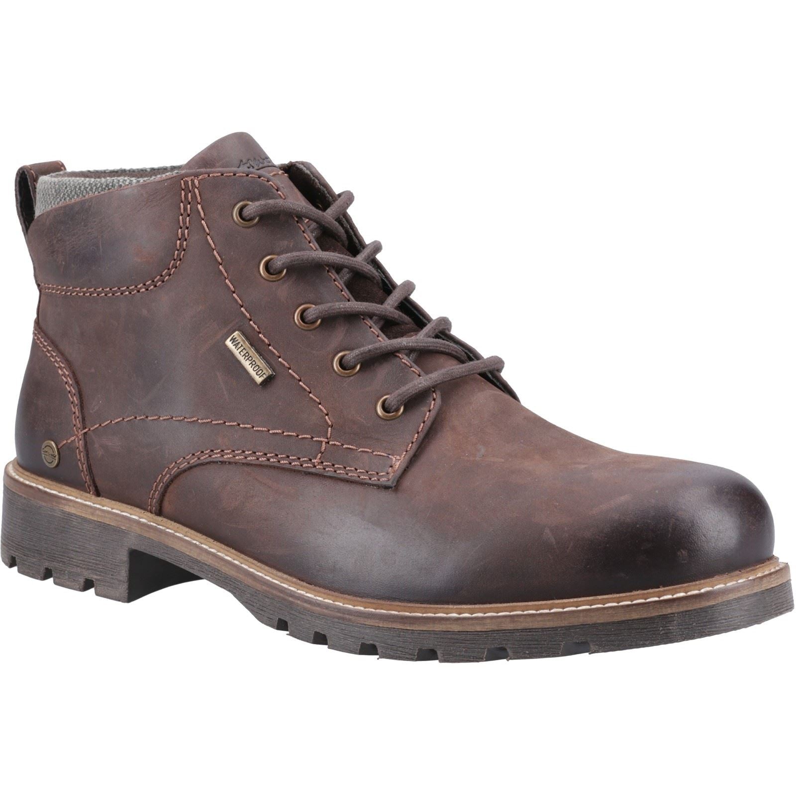 Cotswold Moreton Bottes De Cheville Pour Homme En Cuir Marron