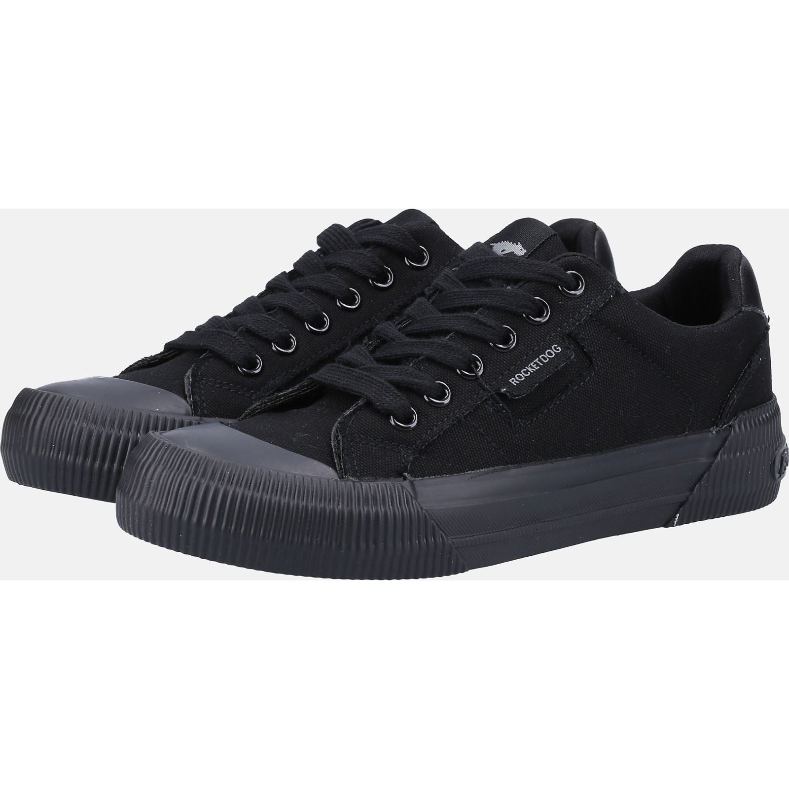 Rocket Dog Cheery Tissu Chaussures De Sport Noires Pour Femmes
